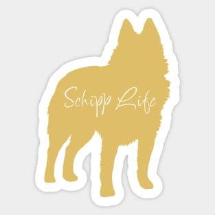 Schipperke Life Blonde Sticker